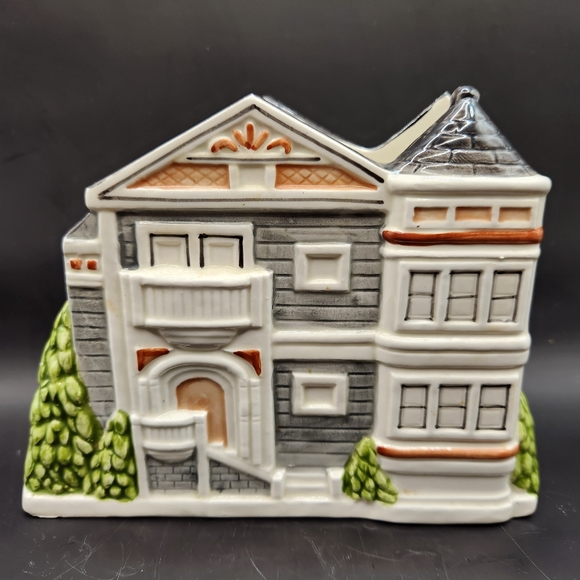 Otagiri Kitchen Otagiri Napkin Holder Victorian House Hand Painted